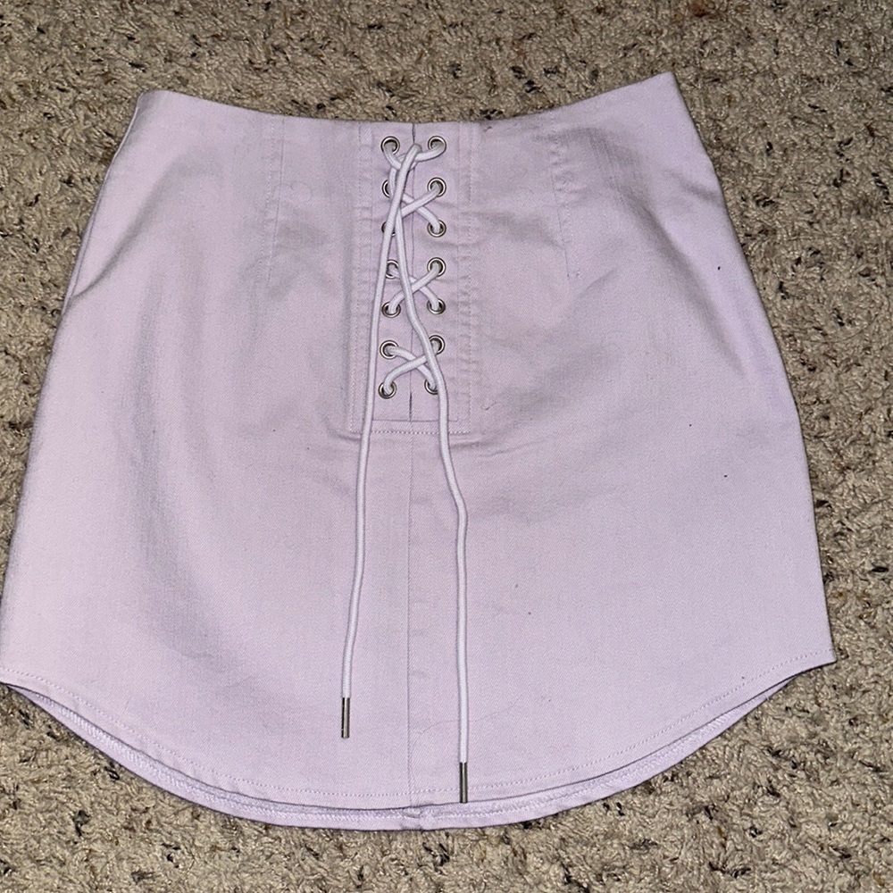 Forever21 Lavender Tie Skirt (Size Small)